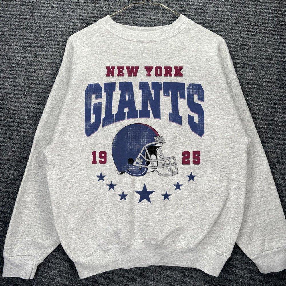 Retro 1925 New York Football Giants Style Crewneck Sweatshirt